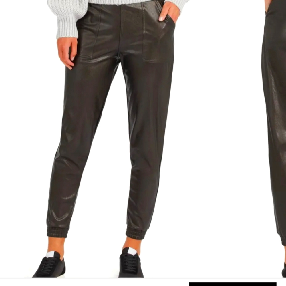 Nwt Spanx faux leather joggers